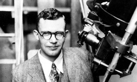 Clyde Tombaugh and telescope