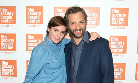 Lena Dunham and Judd Apatow
