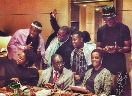 The Mugabe family on holiday.