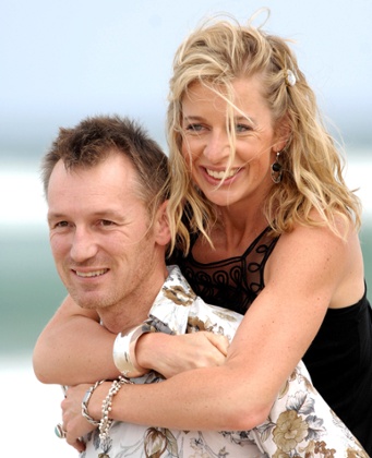 Hopkins with husband Mark