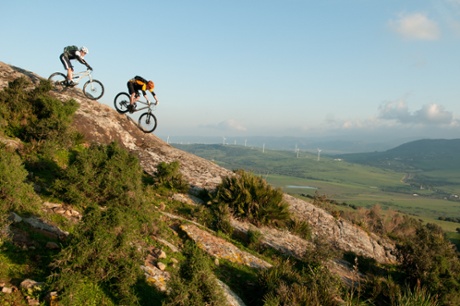 Mountain biking in southern Spain.