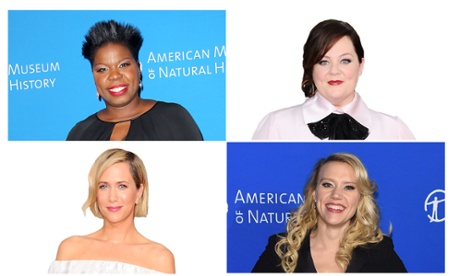 The new Ghostbusters, from top right: Melissa McCarthy, Kate McKinnon, Kristen Wiig, Leslie Jones .