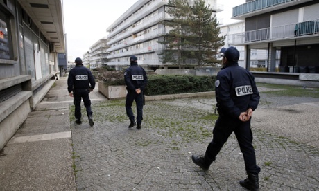 police in Sarcelles, Paris