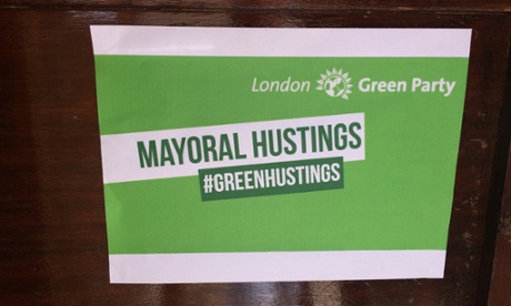 London Green Party hustings.