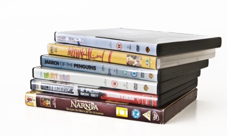 Here today, gone tomorrow … a pile of DVDs.