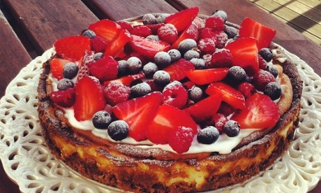 summer fruit cheesecake