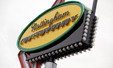 a sign for Nottingham contemporary