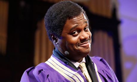 His name is Prince and he is funny: Javone on the set of his comedy show.