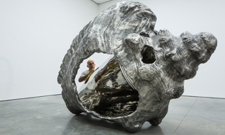 Marc Quinn prepares for his current exhibition at White Cube Bermondsey, London.