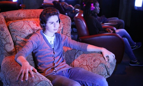 The cunningly constructed play has the small audience sit in darkness, backs to each other