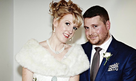 Emma and James on their wedding day 