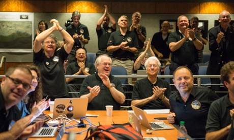 New Horizons team during the Pluto flyby