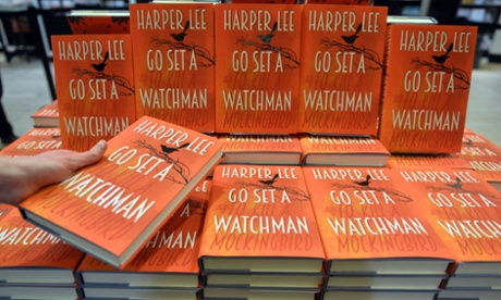 A pile of copies of the UK edition of Harper Lee's Go Set a Watchman