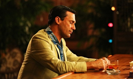 Jon Hamm in Mad Men sitting at a bar