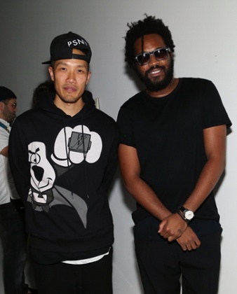 Public School designers Dao-Yi Chow (L) and Maxwell Osborne at NYFWM.