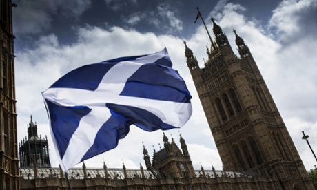 Saltire over parliament