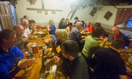 Refuge Des Mottets below Mont Tondu.