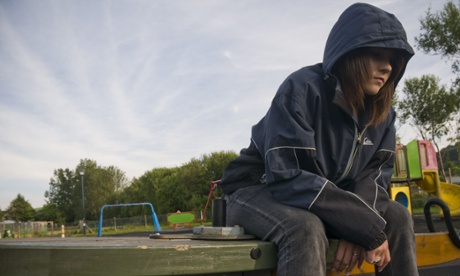 Young woman on bench