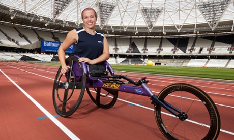 London 2012 gold medallist Hannah Cockroft says the new Olympic Stadium 'looks different but just as nice, a bit cosier'.