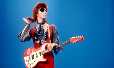 David Bowie at Hilversum TV studios for 'Top Pop'.