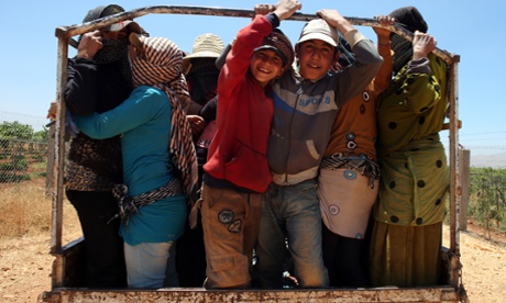 Young workers go home at the end of their shift.