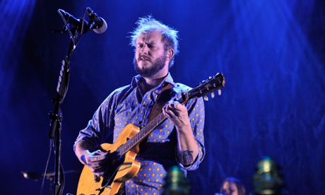 Justin Vernon of Bon Iver performs at Wembley Arena in London in 2012.