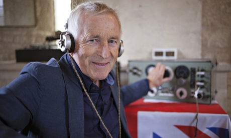 Jonathan Dimbleby filming the BBC at War series.