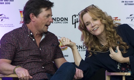Lea Thompson and Michael J Fox at the event.