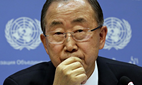 United Nations secretary general Ban Ki-moon. 