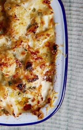 cauliflower blue cheese bake