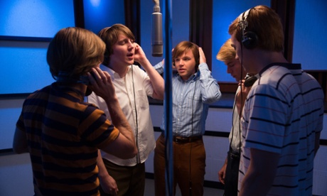 the Smile-high club: the Beach Boys harmonise in the studio. 