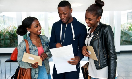 Students getting results.
