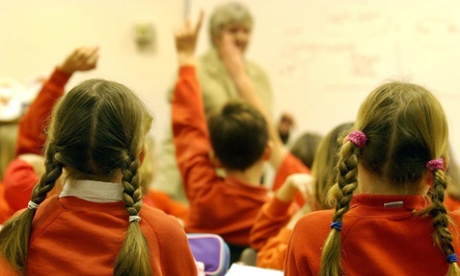 Primary pupils in class