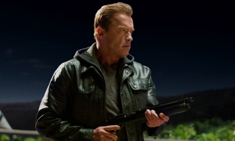Arnold Schwarzenegger in Terminator Genisys.