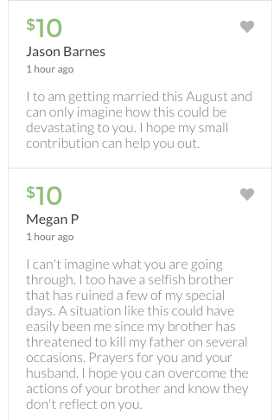 Amber Roof GoFundMe comments