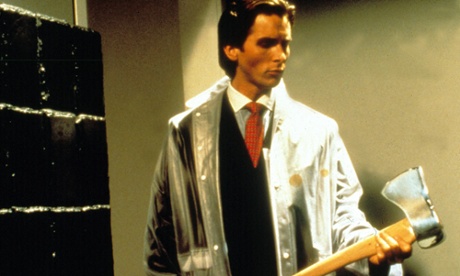 Book in a bag … American Psycho must come wrapped in plastic.
