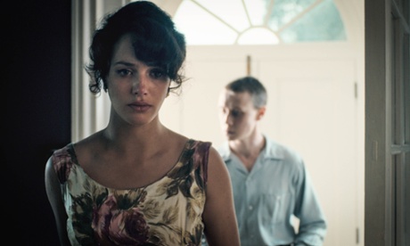 Alice (Jessica Brown Findlay) and Lewis (George MacKay) in The Outcast