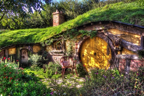 hobbit hole view