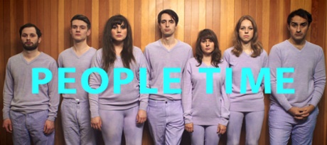 People Time people ... Liam Williams, Daran Johnson, Natasia Demetriou, Alastair Roberts, Claudia O’Doherty, Ellie White, Jamie Demetriou.