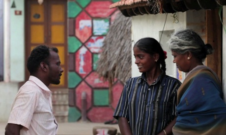 A widow with her children.