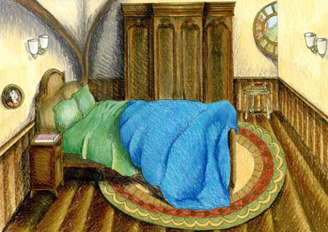 Artist's impression of the Poddit hole bedroom