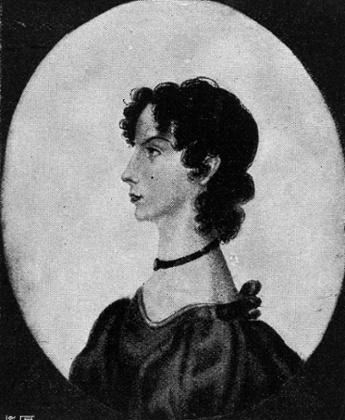 Charlotte Bronte’s portrait of her youngest sister, Anne.