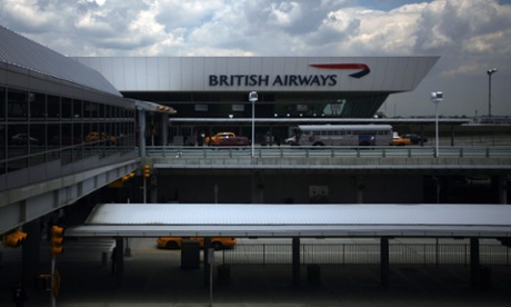 NEW YORK - MAY 21:  The British Airways gate at terminal 7 at JFK International Airport on May 21, 2008 in the Queens borough of New York City. British Airways announced a $30 Million redevelopment project for Terminal 7 that will include new premium check-in pavilions and renovation of First Class and Concorde Lounges.  (Photo by Michael Nagle/Getty Images)