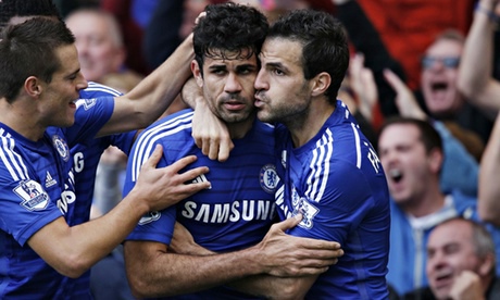 Diego Costa and Cesc Fabregas