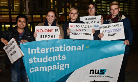 NUS international student protest