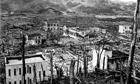 After the atom bomb: Nagasaki in ruins.