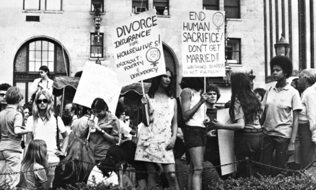 A women's liberation demonstration in New York in 1971