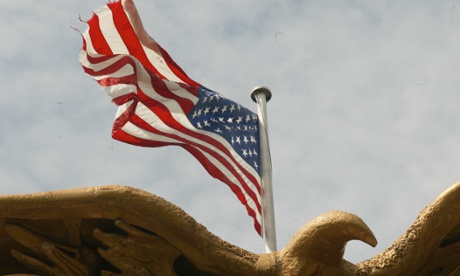 American flag at US embassy
