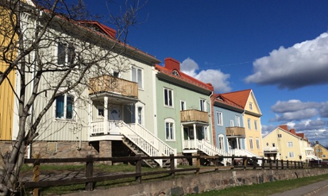 Houses in the eastern part of Kiruna which will be safe from demolition. 