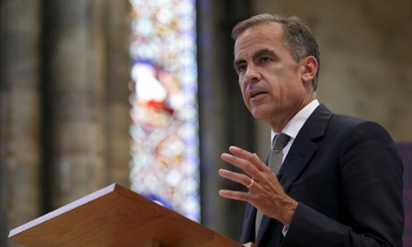 Bank of England Governor Mark Carney speaks at Lincoln Cathedral last week.